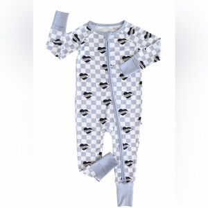 Caden Lane Mama's Boy Convertible Bamboo Zip Romper 0-3 months